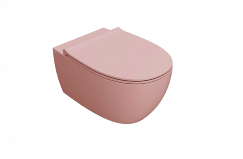 Wall-mounted toilet WC 4ALL | 540x360x330 mm | Pink mattte