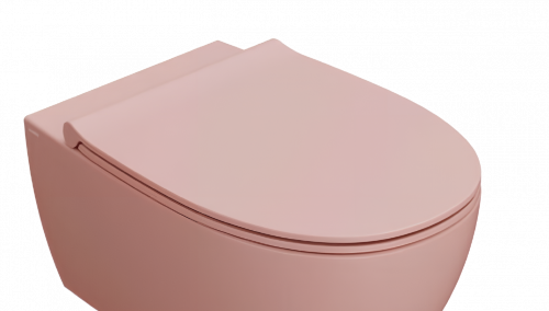 Toilet seats 4ALL | 430 x 375 | SlowClose | Pink mattte