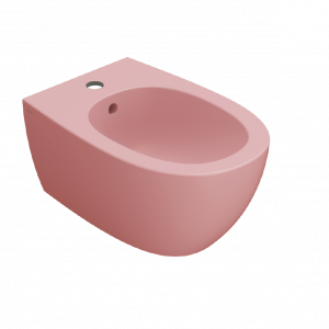 Bidet wall-mounted  4All | 540x360x270 mm | Pink mattte