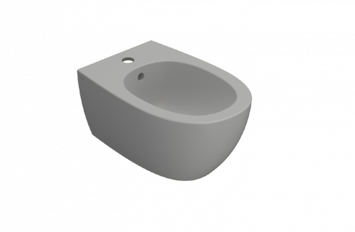 Bidet wall-mounted  4All | 540x360x270 mm | Light grey mattte