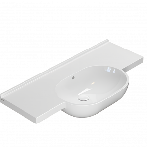 Vessel or wall-mounted sink MODE | 1000 x 490 x 200
