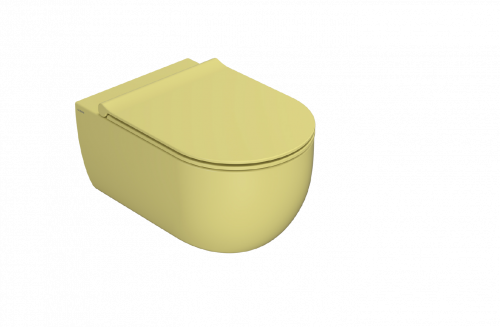 WC MODE | 530 x 340 x 330 | suspended | Mustard yellow mattte