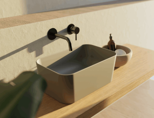 Countertop sink MINIMAL | 400 x 250 x 115 | Gray agate