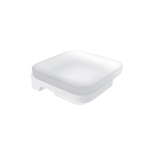 Soap holder Maya with soap dish | white matte