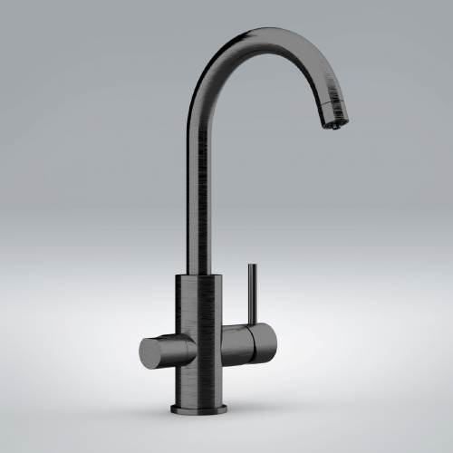 Sink faucet  lever with spray jet | chrome black ground