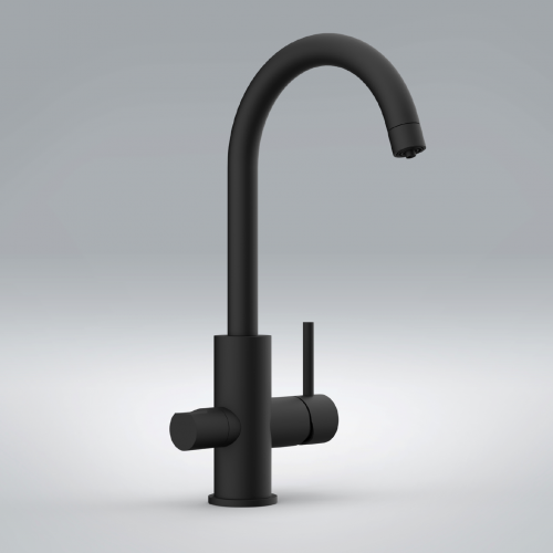 Sink faucet  lever with spray jet | black mattte