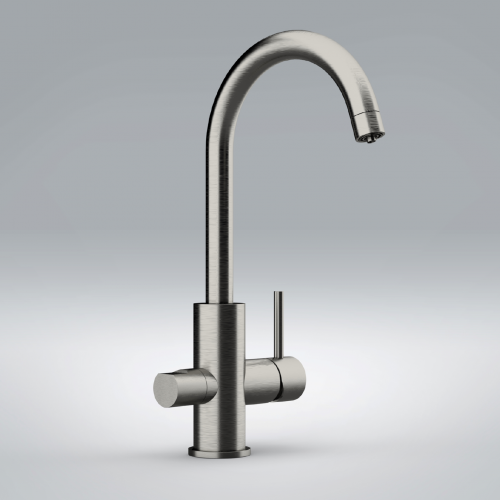 Sink faucet  lever with spray jet | brushed nickel gloss