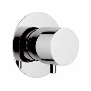 Concealed 3 way valve X STYLE | round | chrome gloss