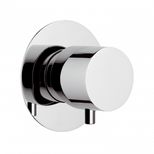 Concealed 7 way valve X STYLE | round | stainless steel color