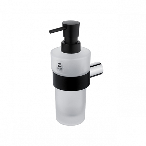 Soap dispenser with a cup of NAVA collection - frosted glass