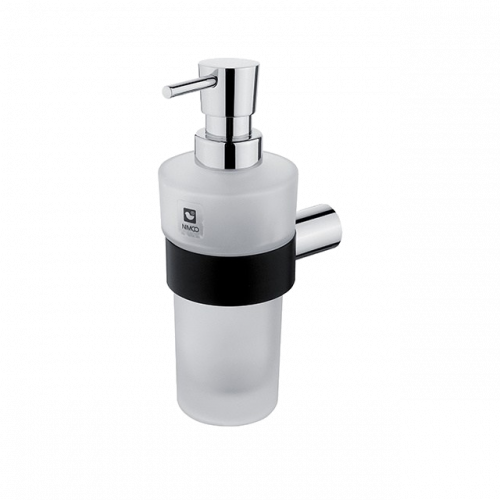 Soap dispenser with a cup of NAVA collection - frosted glass