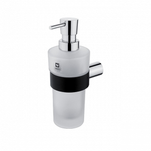 Soap dispenser with a cup of NAVA collection - frosted glass