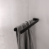 Towel rail Nikau double 376mm | black matte