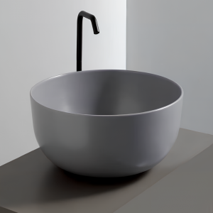 Sinks DOME 440 x 440 x 270 mm | vessel sinks | circular | Šedá mattte