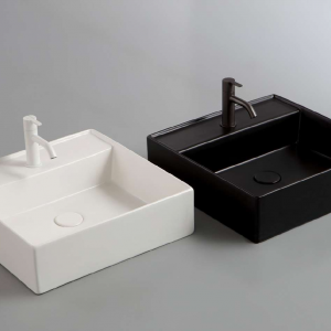 Sinks LIKE | 460 x 460 x 130 mm | vessel sinks | rectangular | White mattte