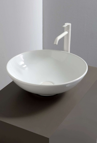 Sinks DIMP 460 x 460 x 150 | vessel sinks | circular | White gloss