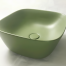 Sinks Soft 425 x 425 x 185 mm | vessel sinks | rectangular | Aloe mattte