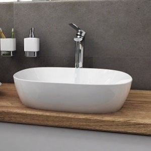 TOPCOUNTER WASHBASIN Olea Rectangular | 490 x 400 x 145 | white