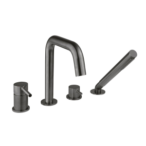 Batteries for bathtub edge | with shower | lever | graphite | MOLLE