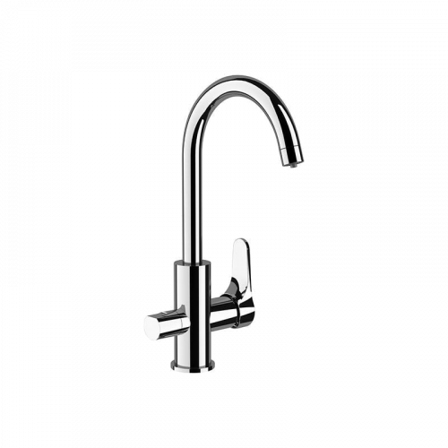 Sink faucet lever with spray jet | chrome