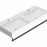 Double sink T-EDGE | 1200 x 470 x 120 | on the board or hanging | Pink mattte