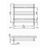 Radiátor Ulysses | 500x610 mm | čierná štrukturálne mat