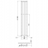 Radiator Rosendal | 266x1500 mm | white gloss