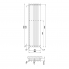 Radiator Rosendal | 420x1500 mm | antracite gloss