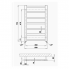 Radiator Galeon | 500x790 mm | white gloss