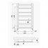 Radiator Galeon | 600x790 mm | silver gloss