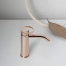 Smile Sink lever faucet, upright | 140 | rose gold cut