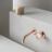 External part | Washbasin faucet Smile | 175 | hidden | brushed rose gold 24k / Oro rosa spazzolato 24k