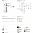 Sink faucet X STYLE upright lever mixer