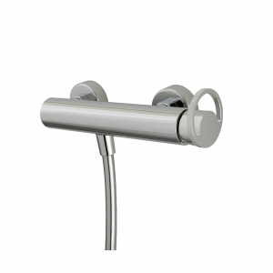 Shower lever faucet Smile | white mat