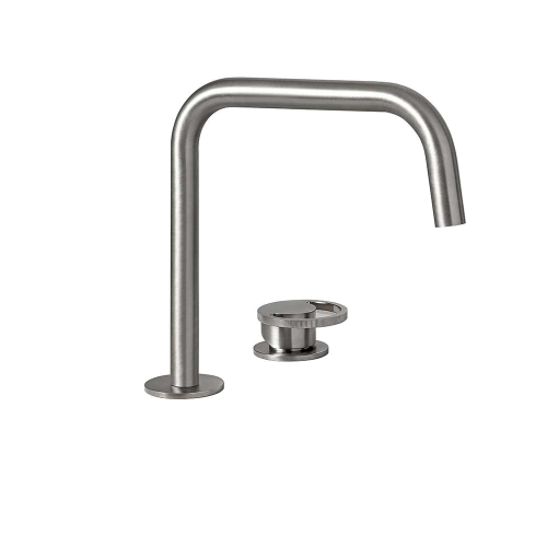 Washbasin faucet Smile | two-element | brushed black chrome