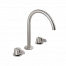 Swing bathtub mixer | stand faucet | three-element | white matte