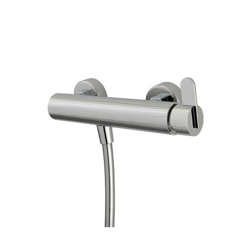 Shower lever faucet SWING | white mat