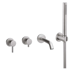 External part | Bathtub faucet fixtures TREK | wall concealed | Lever | stainless steel