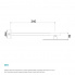 Overhead shower Ø300 | shoulder 340 | chrome