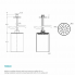 Overhead shower Ø100 | shoulder 250 | chrome gloss