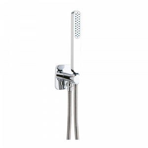 Complete QD | Reducer + hand shower + hose + hand spray handle | brushed nickel