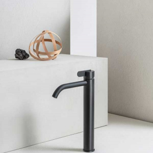 Sink faucet SWING single lever, high | 140 | black mat