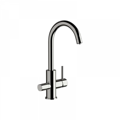 Sink faucet  lever with spray jet | chrome gloss