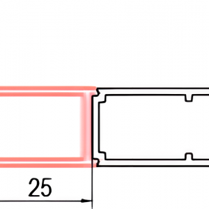 D22K | Rozšiřovací profil 25 mm