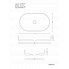 Sinks BLADE OVAL 600 x 360 x 120 mm | vessel sinks | oval | Black mattte