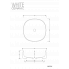 Sinks JUMPER 420 x 420 x 150 mm | vessel sinks | curved | Aloe mattte