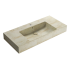 Washbasin T-EDGE | 1100 x 500 x 130 | without battery hole | Travertine mat