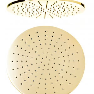 Showerhead Jazz | wall mounted | Ø 300 mm | circular | gold gloss