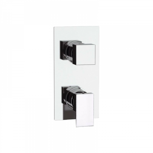 Concealed module Q Design | two - way lever upper part | brushed nickel gloss