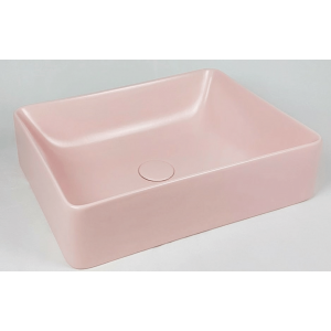 Sinks Slim | 500 x 380 x 130 mm | vessel sinks | rectangular | Pink mattte